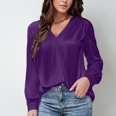 V-NECK WOMEN SHIRT